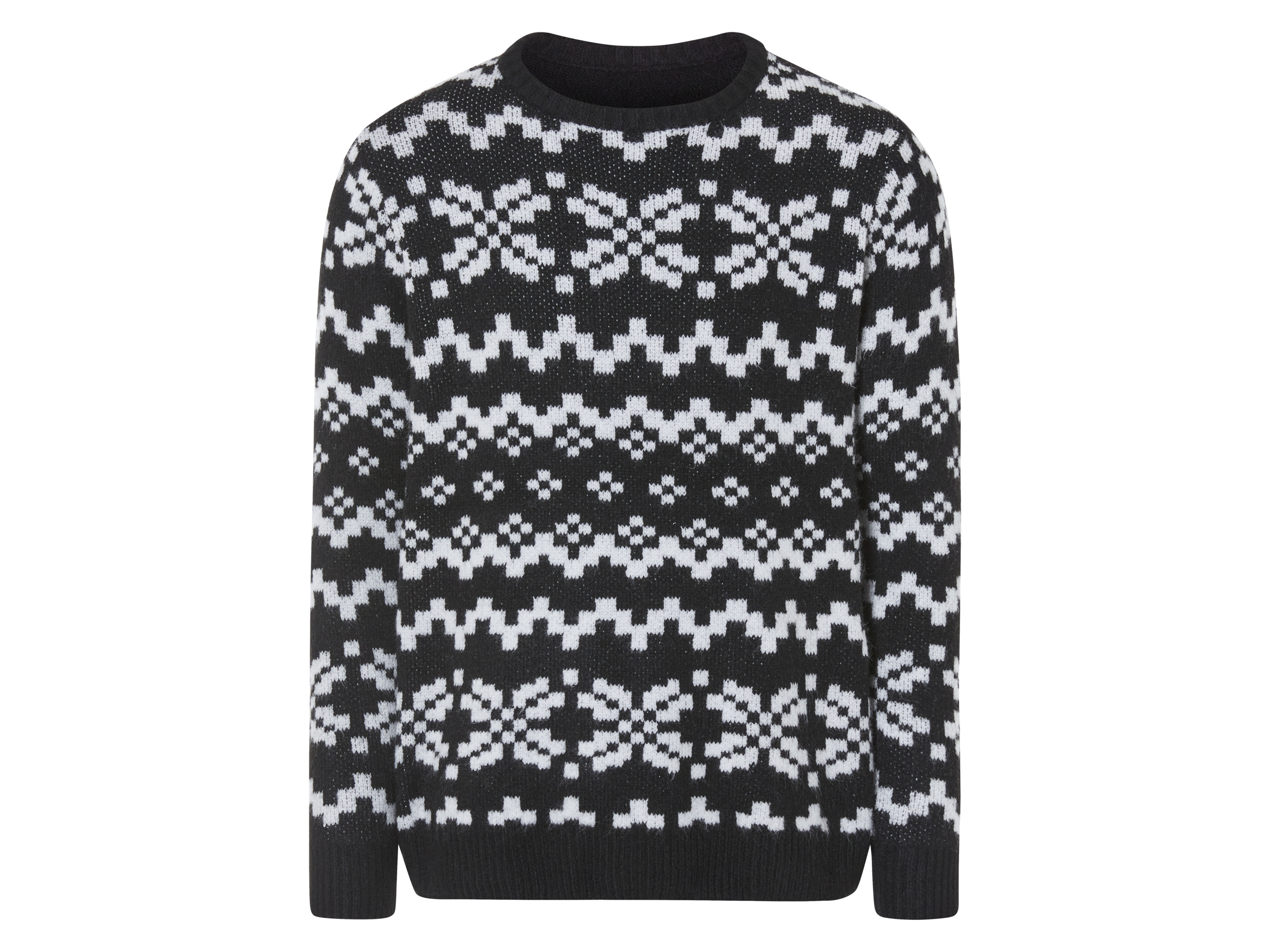 Livergy Sweter świąteczny męski L 52/54, Czarny