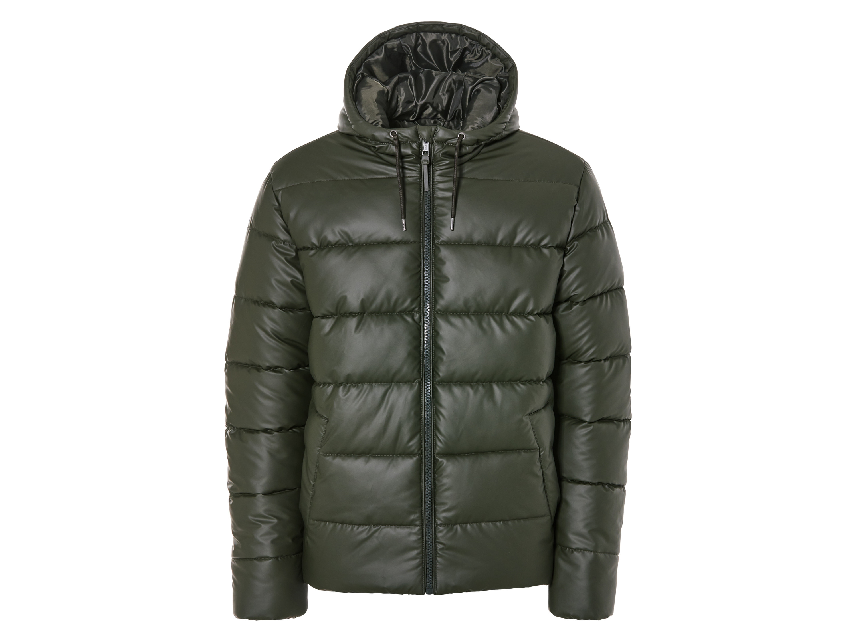 Livergy Kurtka pikowana męska z kapturem XL 56/58, Khaki
