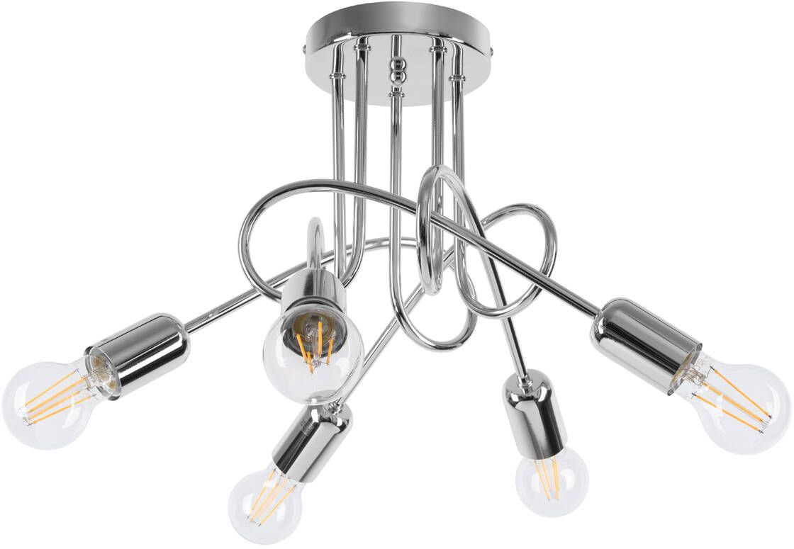 Darmowa Dostawa - Lampa podsufitowa 5x15 W chrom Sollux Lighting Supeł SL1441