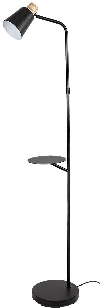 Darmowa Dostawa - Lampa stojąca 1x40 W czarna-drewno Rabalux Azim 74229