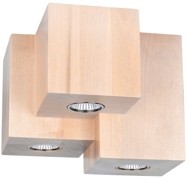 Darmowa Dostawa - Lampa podsufitowa 3x6 W drewno Spot-Light Wooddream Round 2076360