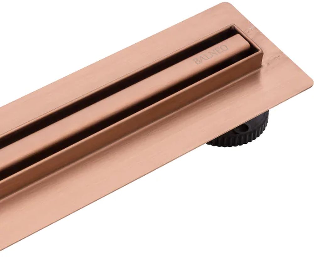 Darmowa Dostawa - Odpływ liniowy 70 cm Balneo Slim & Low ProLine Copper A04010902012