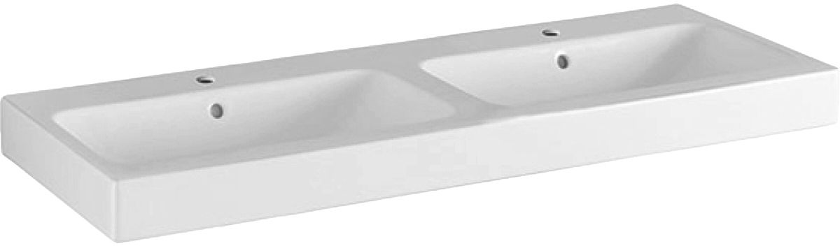 Darmowa Dostawa - Umywalka 120x48.5 cm prostokątna ścienna-meblowa biała Geberit iCon 124120000