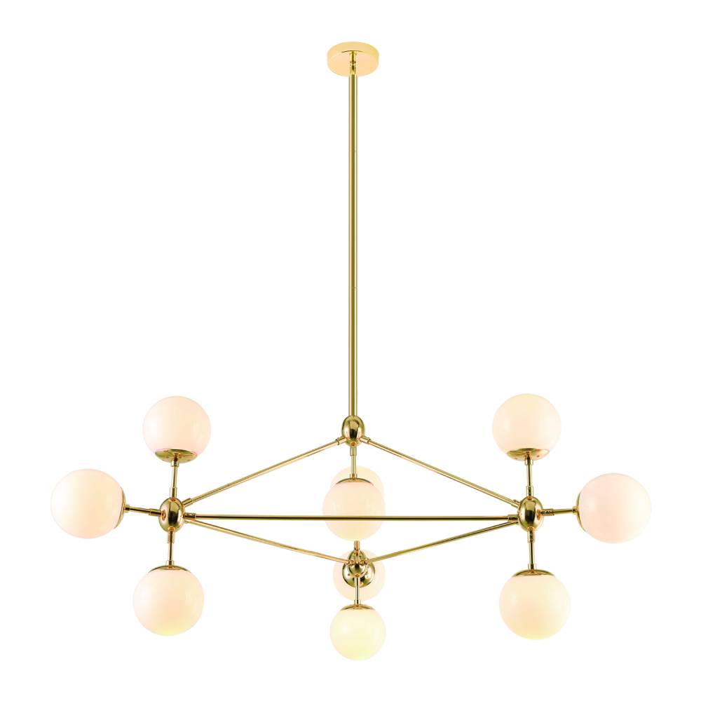 Darmowa Dostawa - Lampa podsufitowa x8 W biała-złota Orlicki Design Bao OR80070