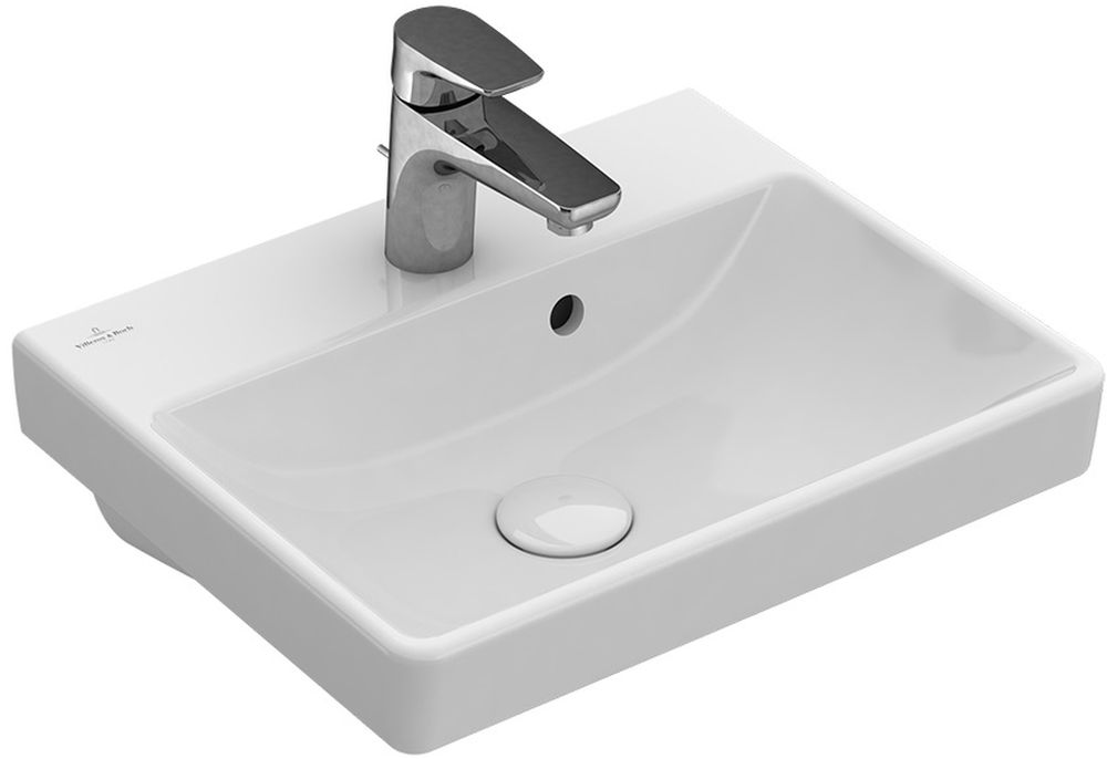 Darmowa Dostawa - Umywalka 45x37 cm prostokątna ścienna-meblowa biała Villeroy & Boch Avento 73584501