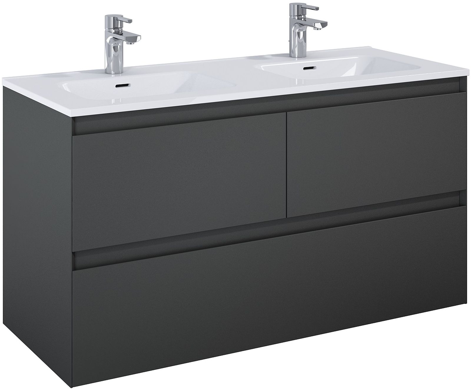 Darmowa Dostawa - Szafka 120x45.8x63.5 cm podumywalkowa wisząca antracyt Elita Split RE012007156010