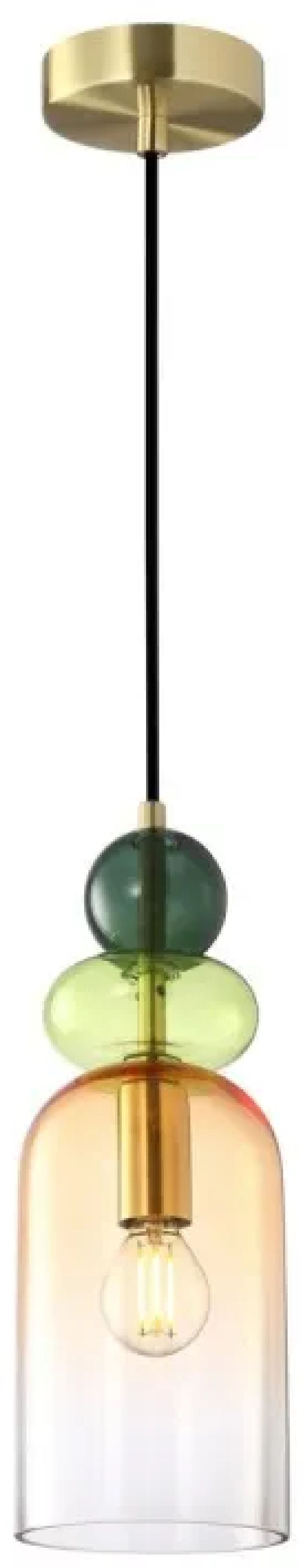 Darmowa Dostawa - Lampa wisząca 1x40 W złota Italux Manso PND37462CMCGD