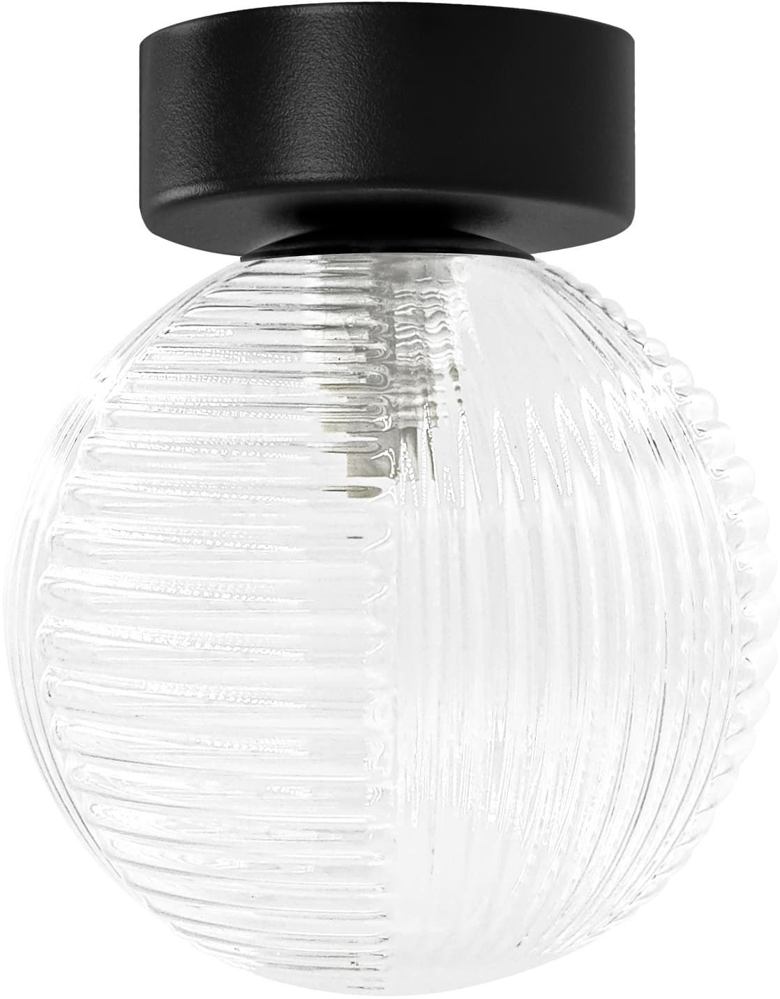 Darmowa Dostawa - Lampa podsufitowa 1x10 W czarna-przezroczysta Kaja Aura K5681