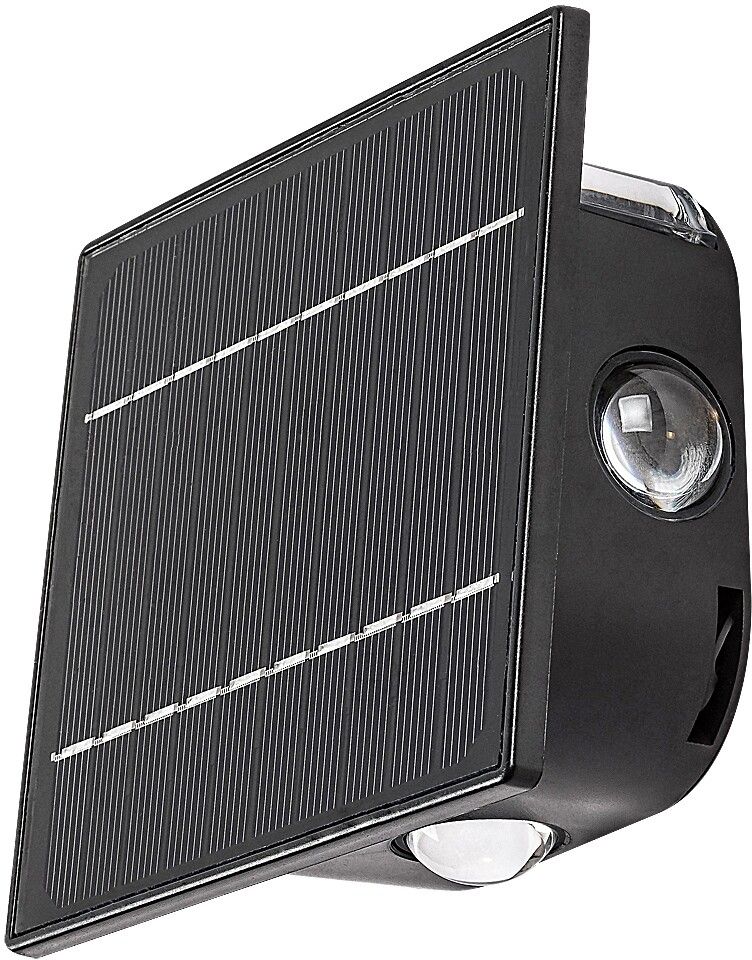Darmowa Dostawa - Kinkiet solarny 1x0.5 W czarny Rabalux Emmen 77034