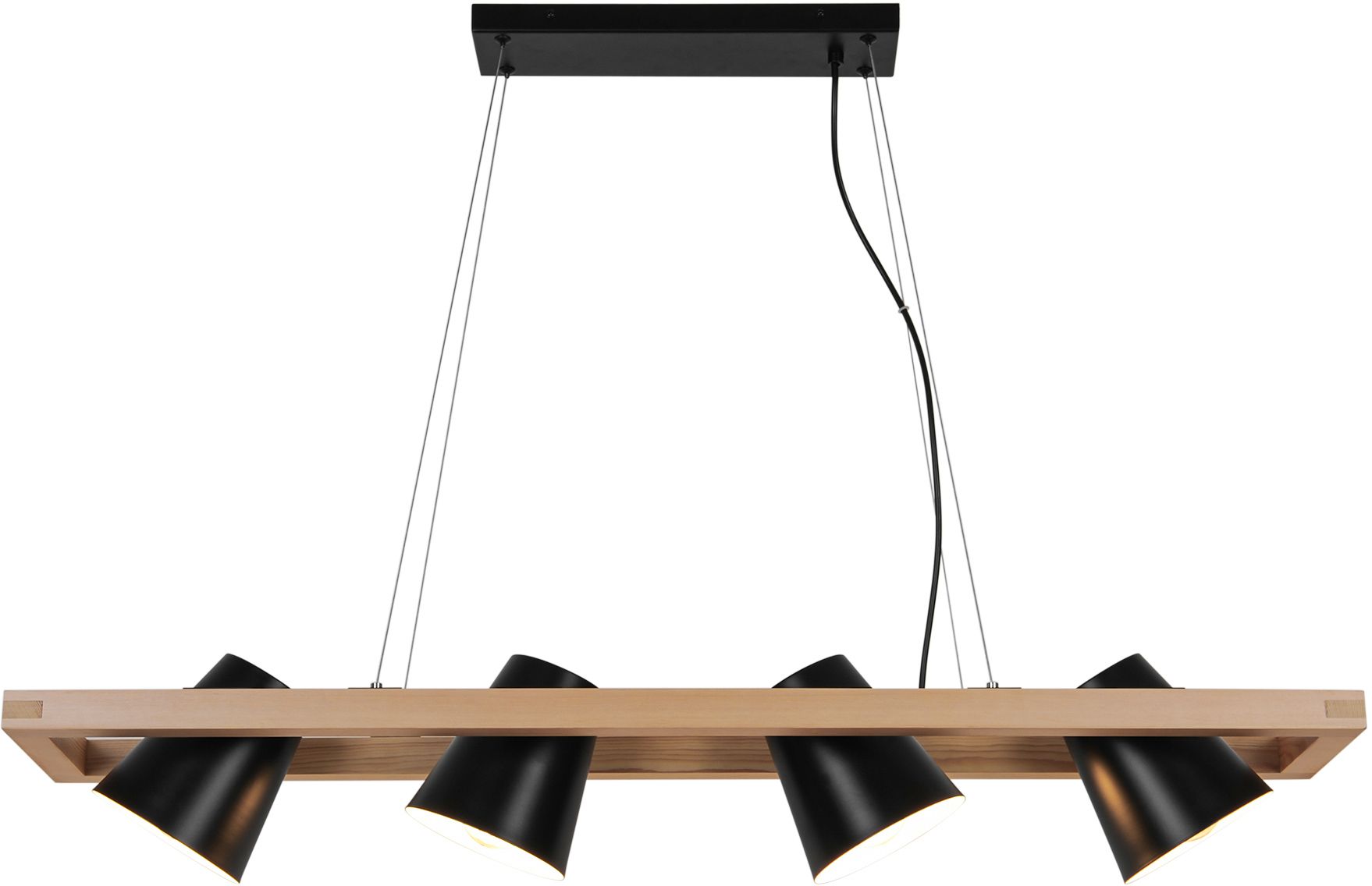 Darmowa Dostawa - Lampa wisząca 4x25 W czarna Zuma Line Elti P220774