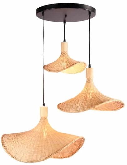 Darmowa Dostawa - Lampa wisząca 3x20 W beżowa Abruzzo Boho ABRLWSBH403XE27