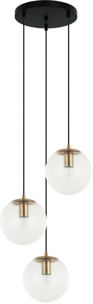 Darmowa Dostawa - Lampa wisząca 3x40 W mosiądz Italux Sarpo PND588673SBKBRO