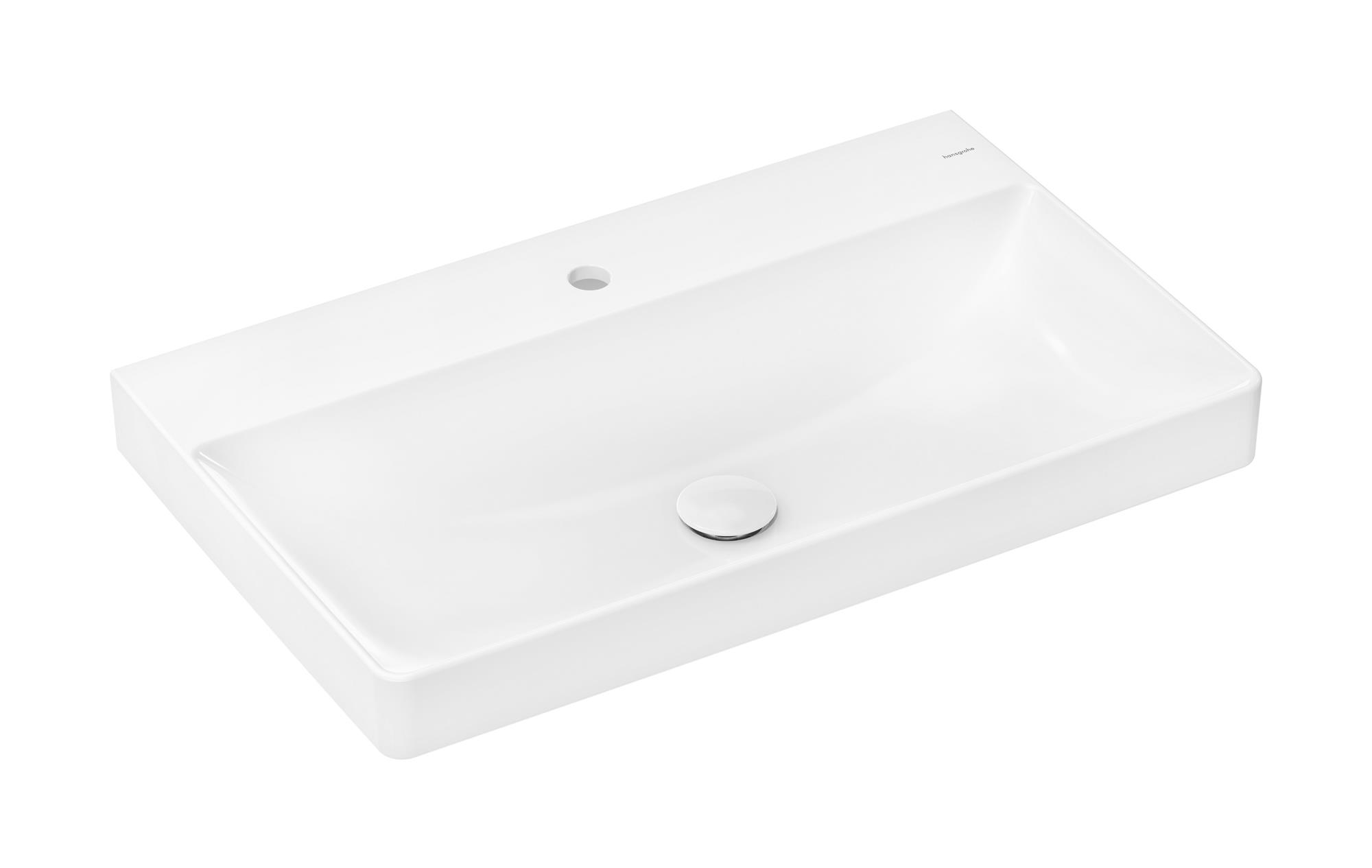 Darmowa Dostawa - Umywalka 80x48 cm prostokątna ścienna-meblowa biała Hansgrohe Xelu Q 61020450