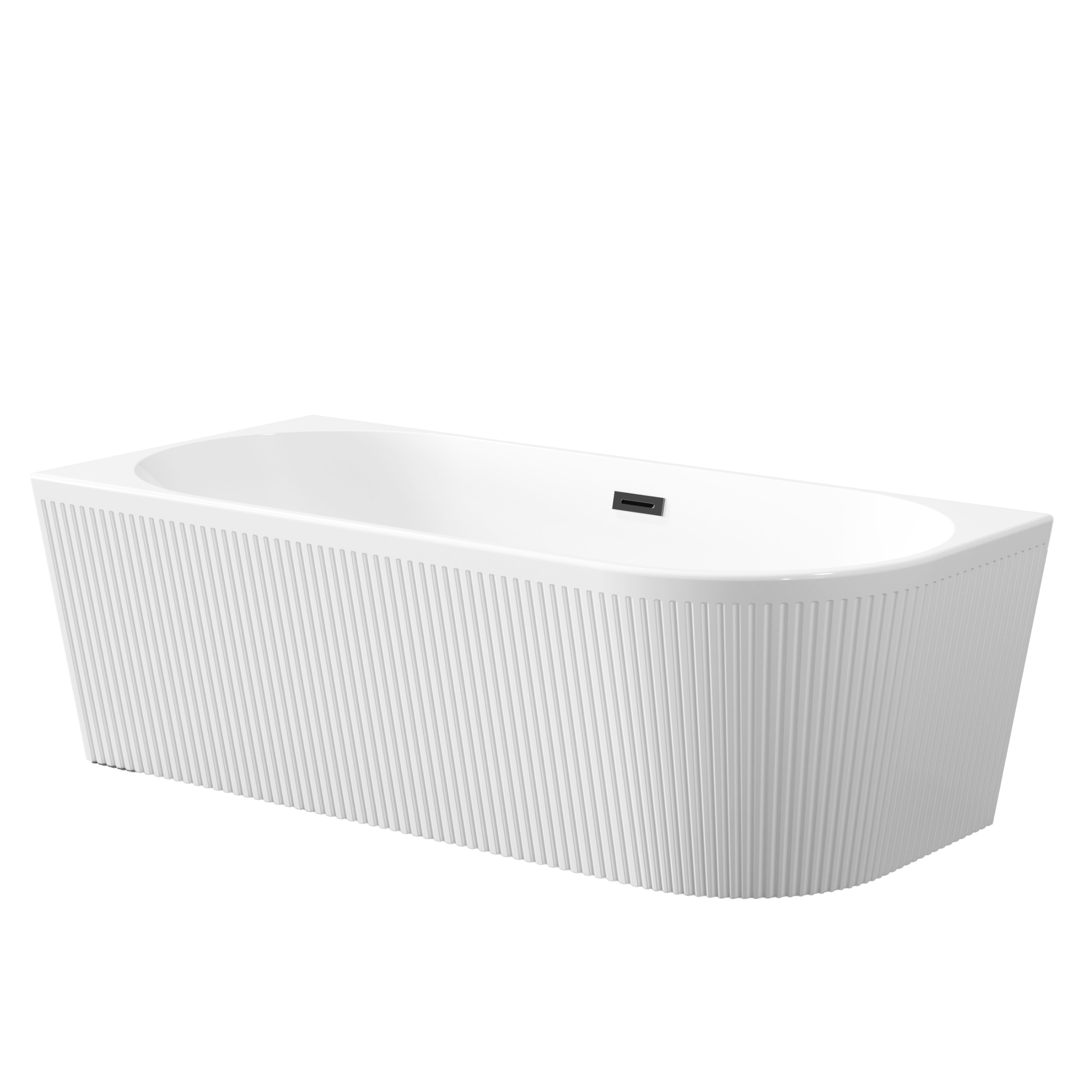 Darmowa Dostawa - Wanna narożna 170x80 cm owalna biała Invena Glamour AN0214L
