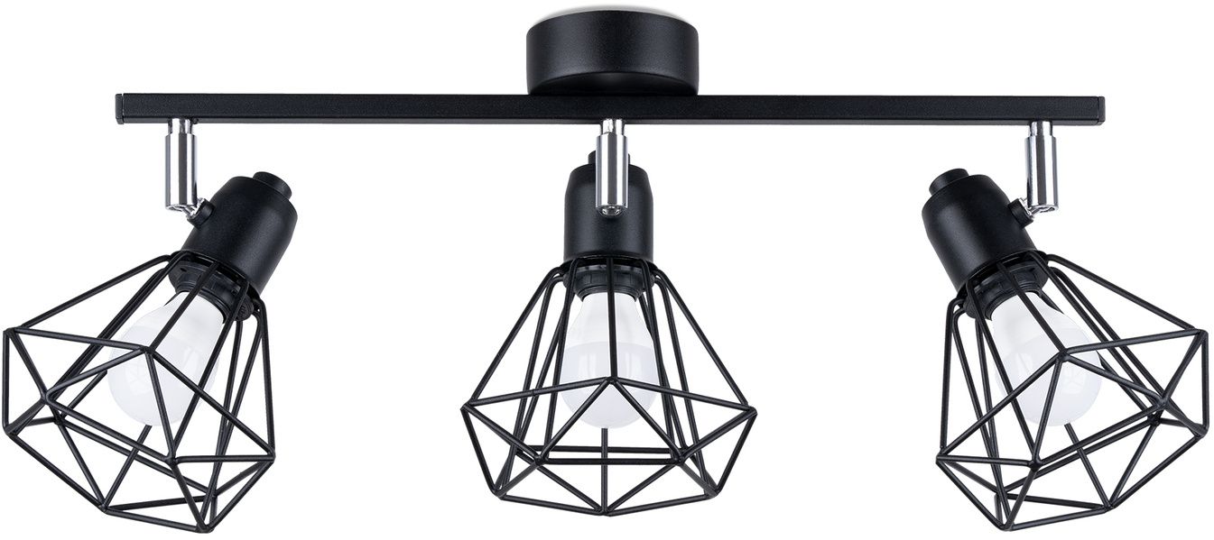Darmowa Dostawa - Lampa podsufitowa 3x40 W czarny Sollux Lighting Artemis SL1107
