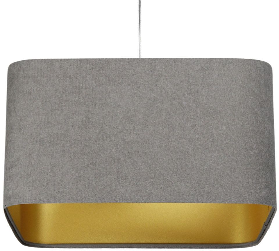 Darmowa Dostawa - Lampa wisząca 1x60 W złota-szary/popielaty BPS Koncept Kwadro sue KW10540W20