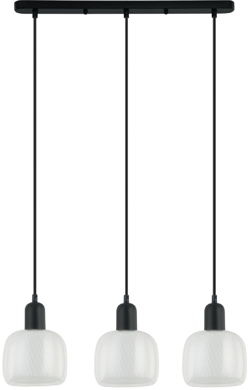 Darmowa Dostawa - Lampa wisząca 3x40 W czarna Italux Lamezia PND675943BKCL