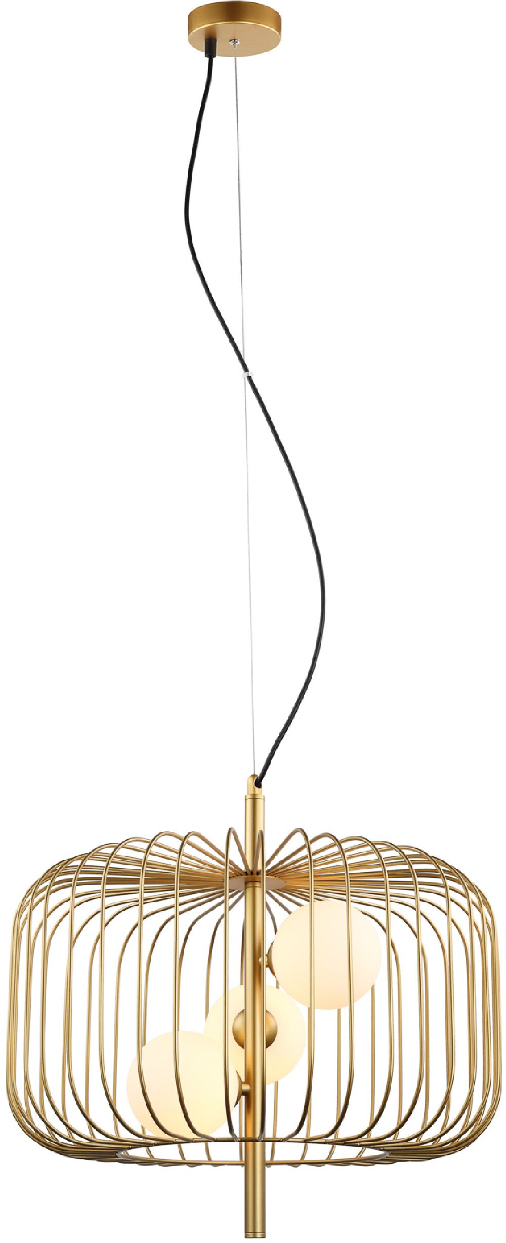 Darmowa Dostawa - Lampa wisząca 3x25 W złota Italux Daren MDM39363GD