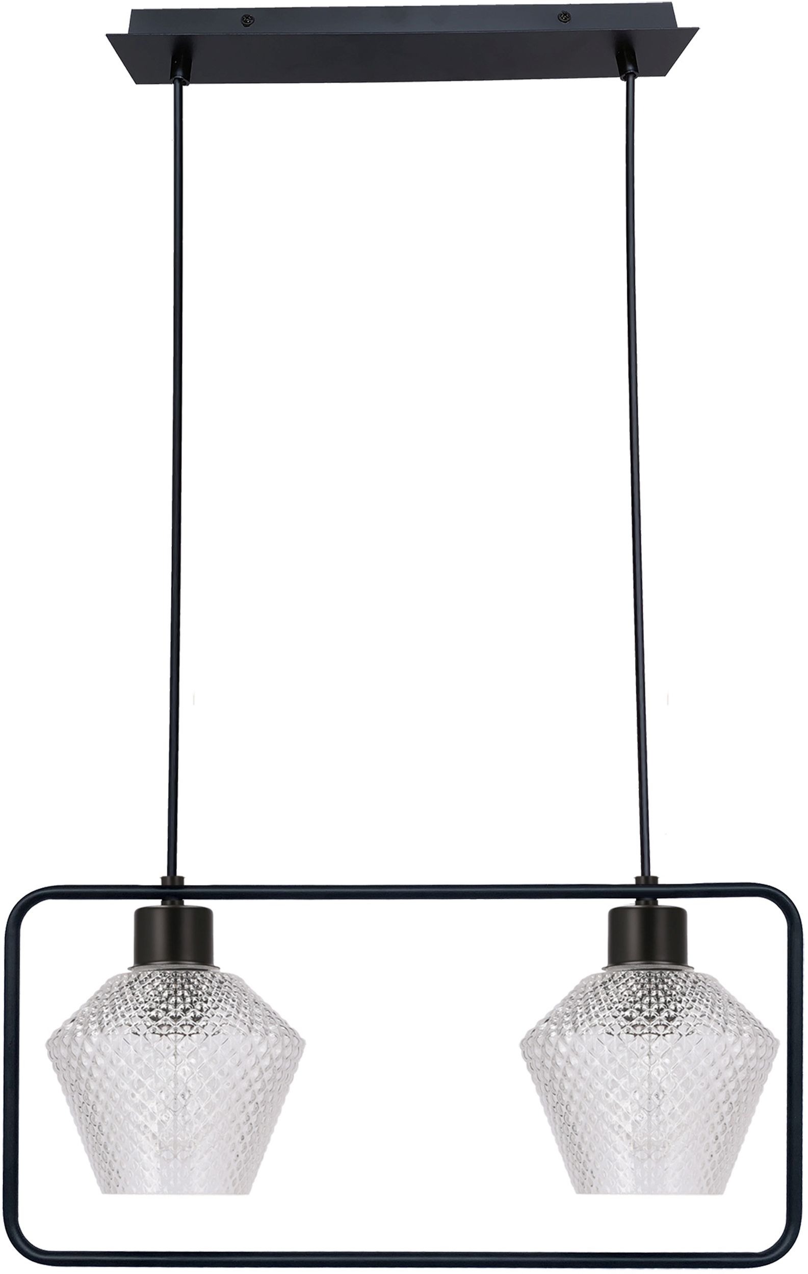 Darmowa Dostawa - Lampa wisząca 2x40 W czarna Candellux Niko 3226859