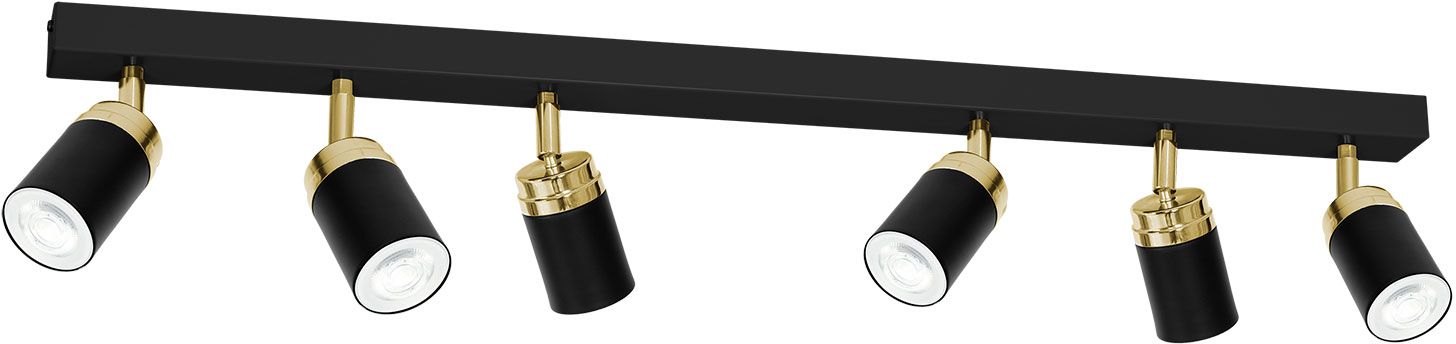 Darmowa Dostawa - Lampa podsufitowa 6x8 W czarny Luminex Reno 5167