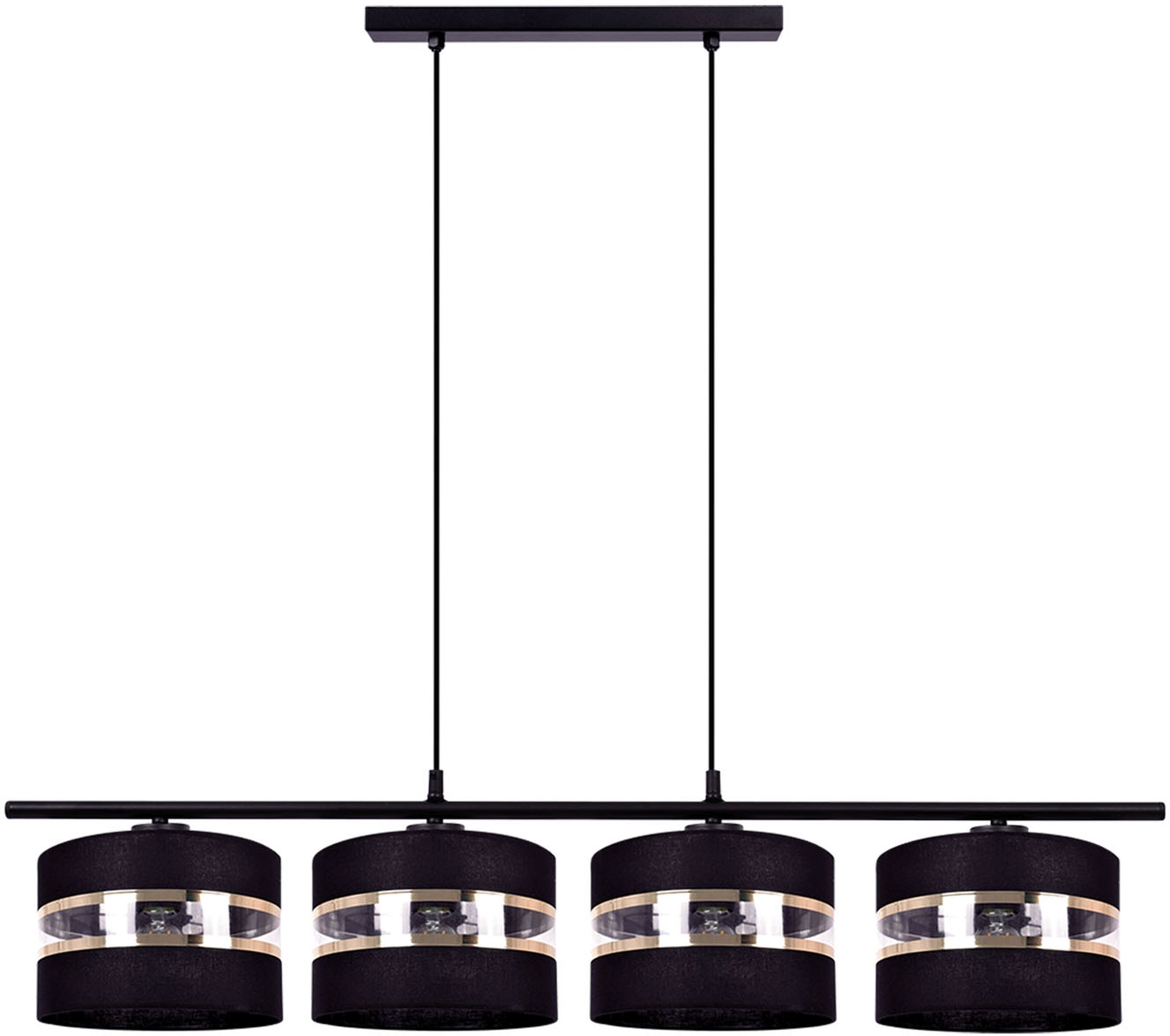 Darmowa Dostawa - Lampa wisząca 4x40 W czarny Kaja Nicea K5203