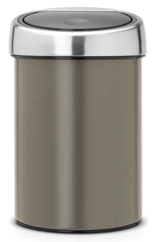 Darmowa Dostawa - Kosz na śmieci 3 l chrom Brabantia Touch Bin 364464