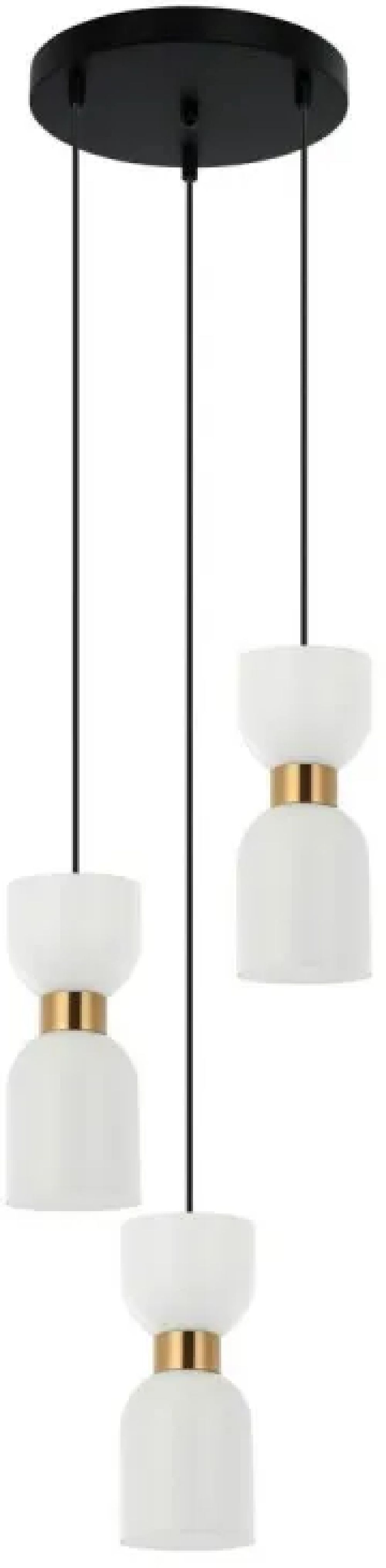 Darmowa Dostawa - Lampa wisząca 3x40 W mosiądz Italux Monza PND576023BKBRO