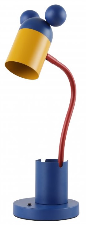 Darmowa Dostawa - Lampa biurkowa 1x25 W niebieska-żółta GTV Mouse LBMOUS27DEC