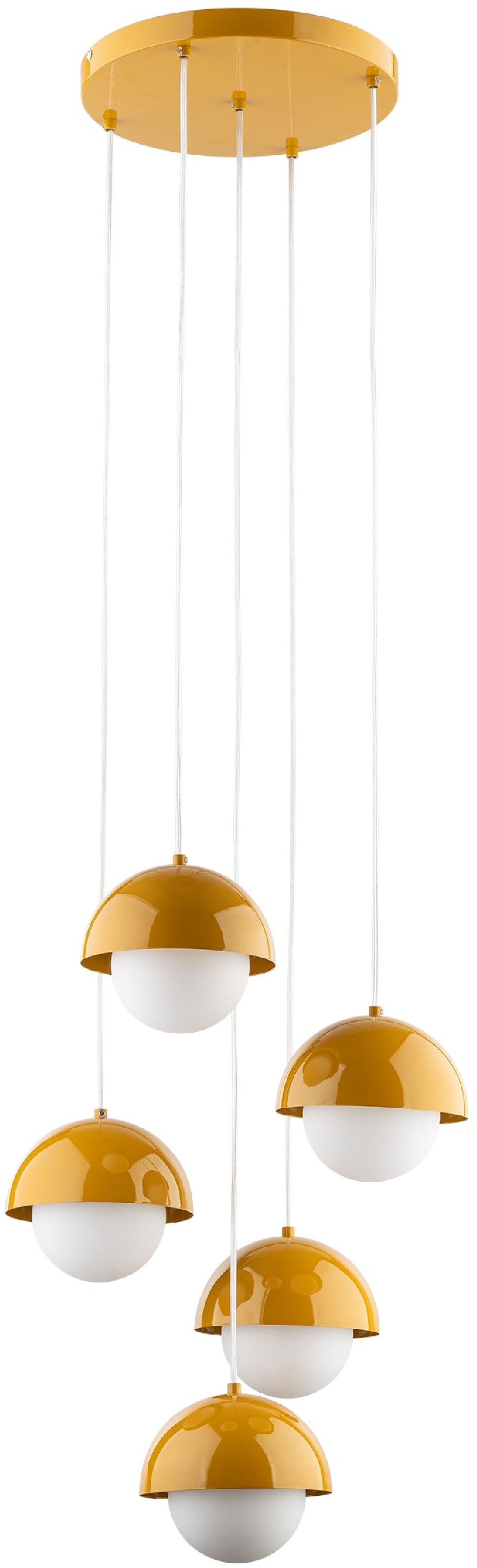 Darmowa Dostawa - Lampa wisząca 5x8 W żółta TK Lighting Bono 10268