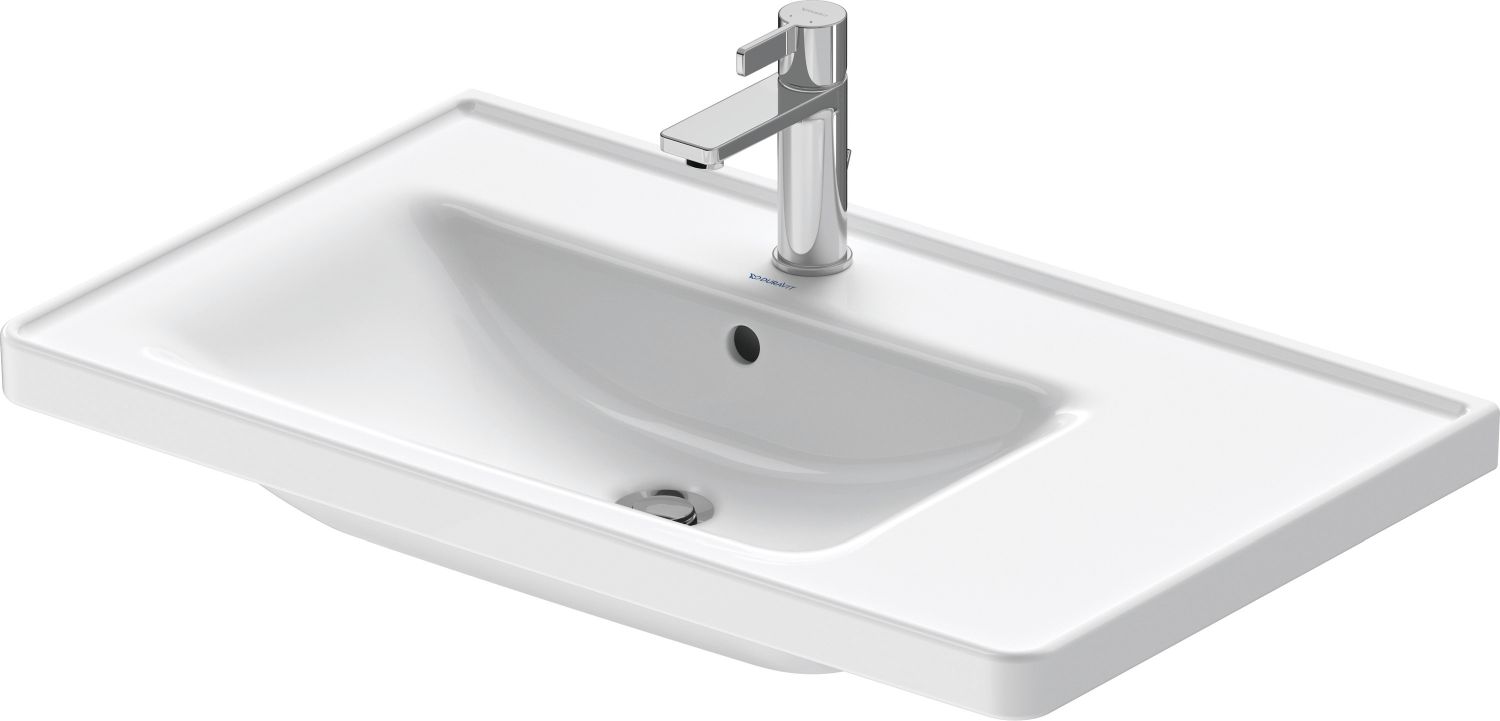 Darmowa Dostawa - Umywalka 80x48 cm prostokątna meblowa biała Duravit D-Neo 2369800000