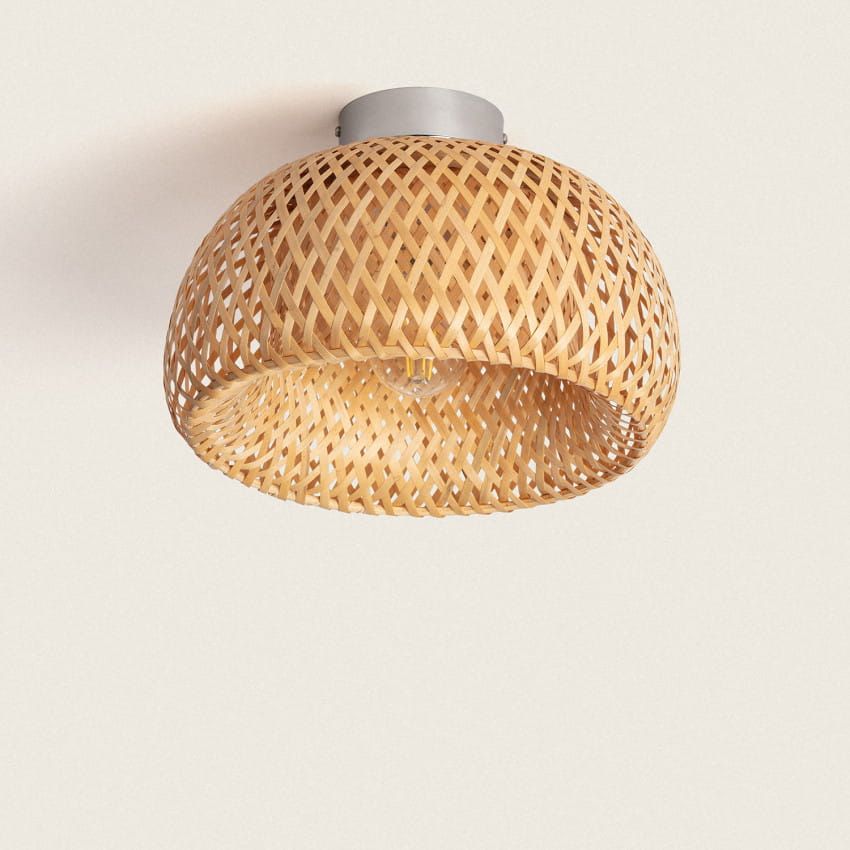 Darmowa Dostawa - Lampa podsufitowa 1x40 W drewno Abruzzo Boho ABRPLBHMINIE27