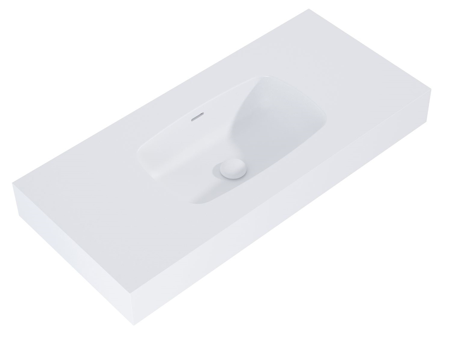 Darmowa Dostawa - Umywalka 100.8x46 cm prostokątna ścienna biała Elita Dimple RE041000025290