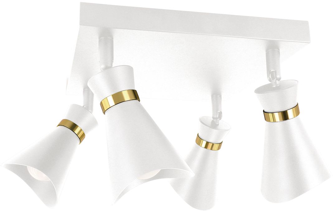 Darmowa Dostawa - Lampa podsufitowa 4x35 W biała-złota Strühm Loreta 04321
