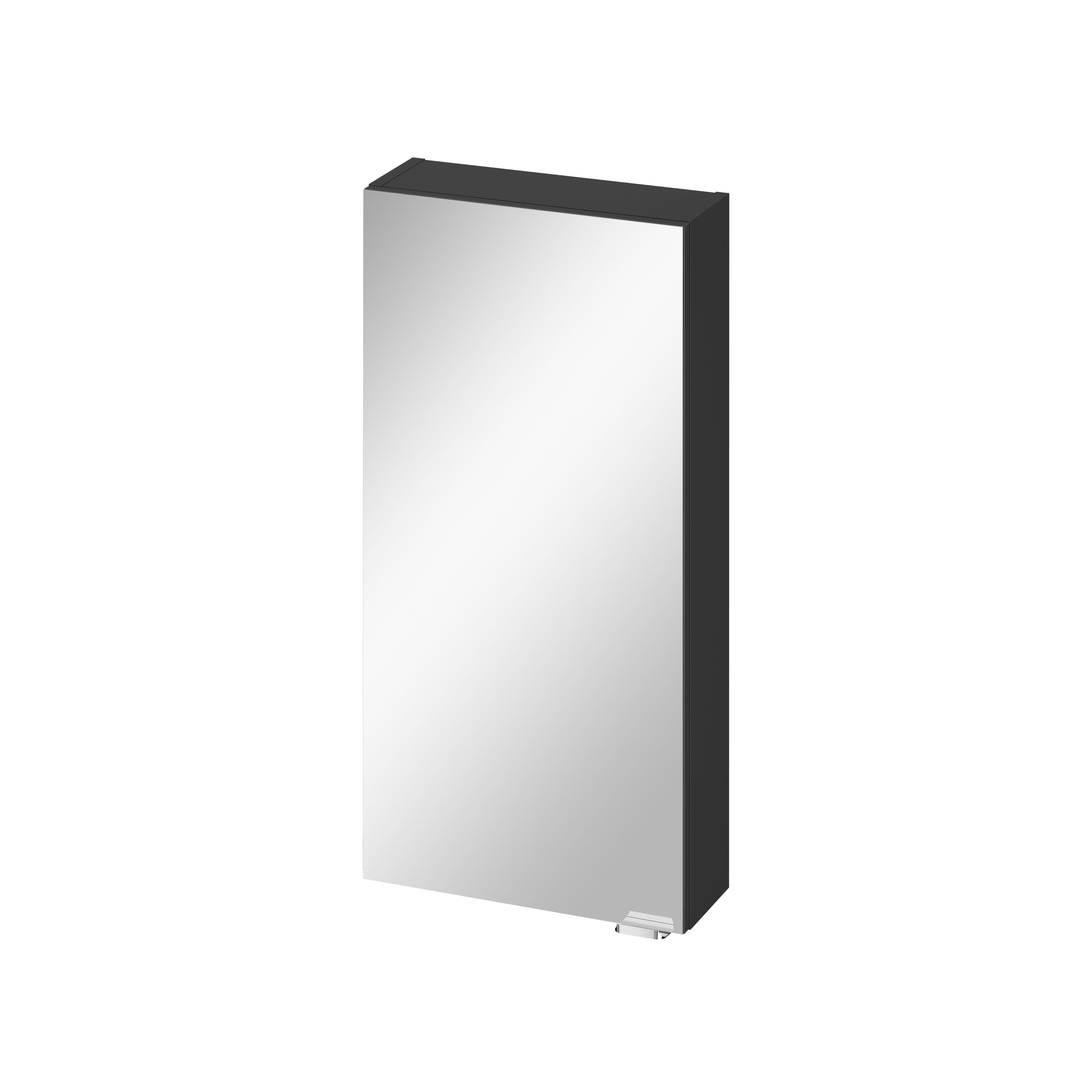 Darmowa Dostawa - Szafka 40x14.3x80 cm z lustrem antracyt Cersanit Larga S164033