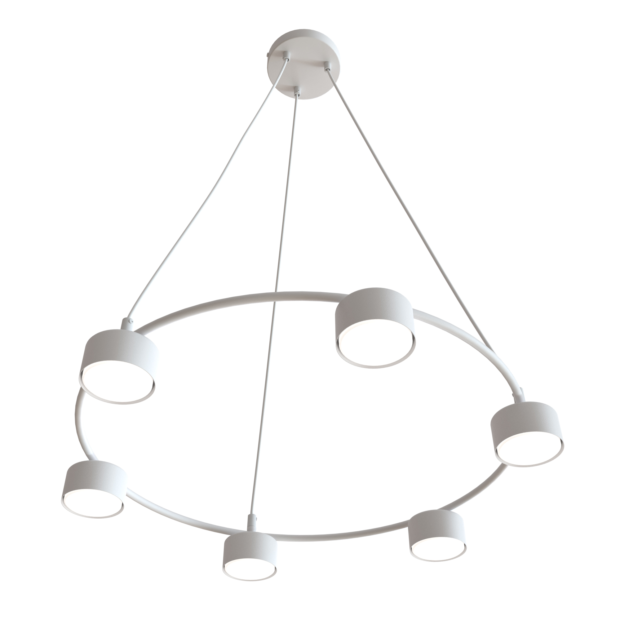 Darmowa Dostawa - Lampa wisząca 6x10 W biała Emibig Starlit 13736