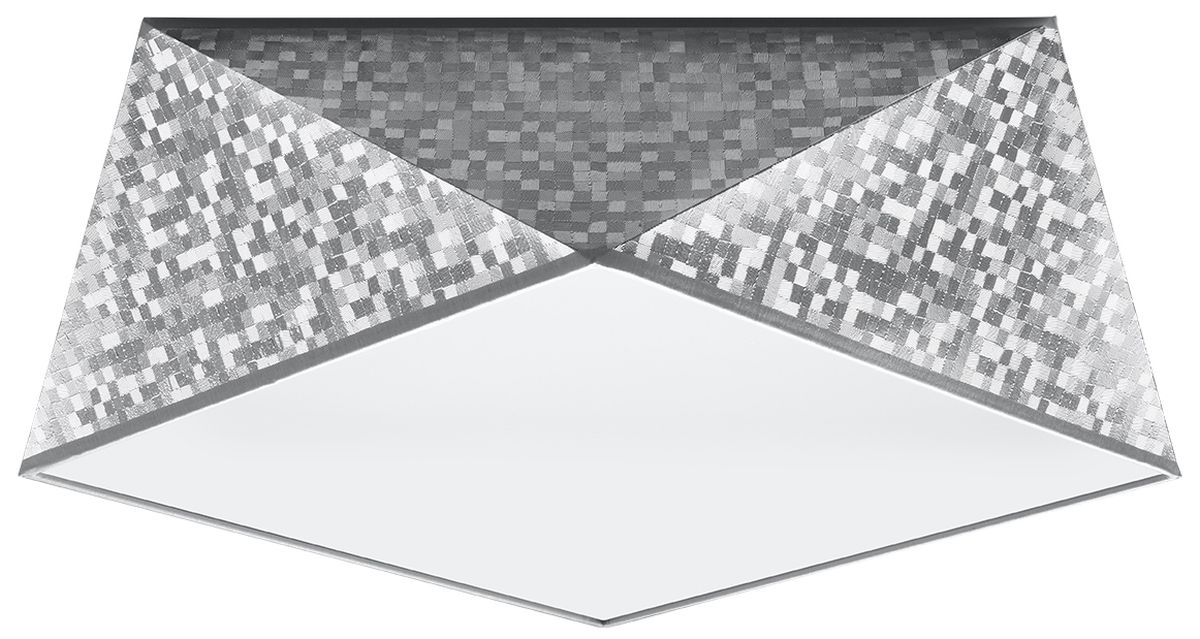 Darmowa Dostawa - Plafon 1x60 W szary Sollux Lighting Hexa SL0691