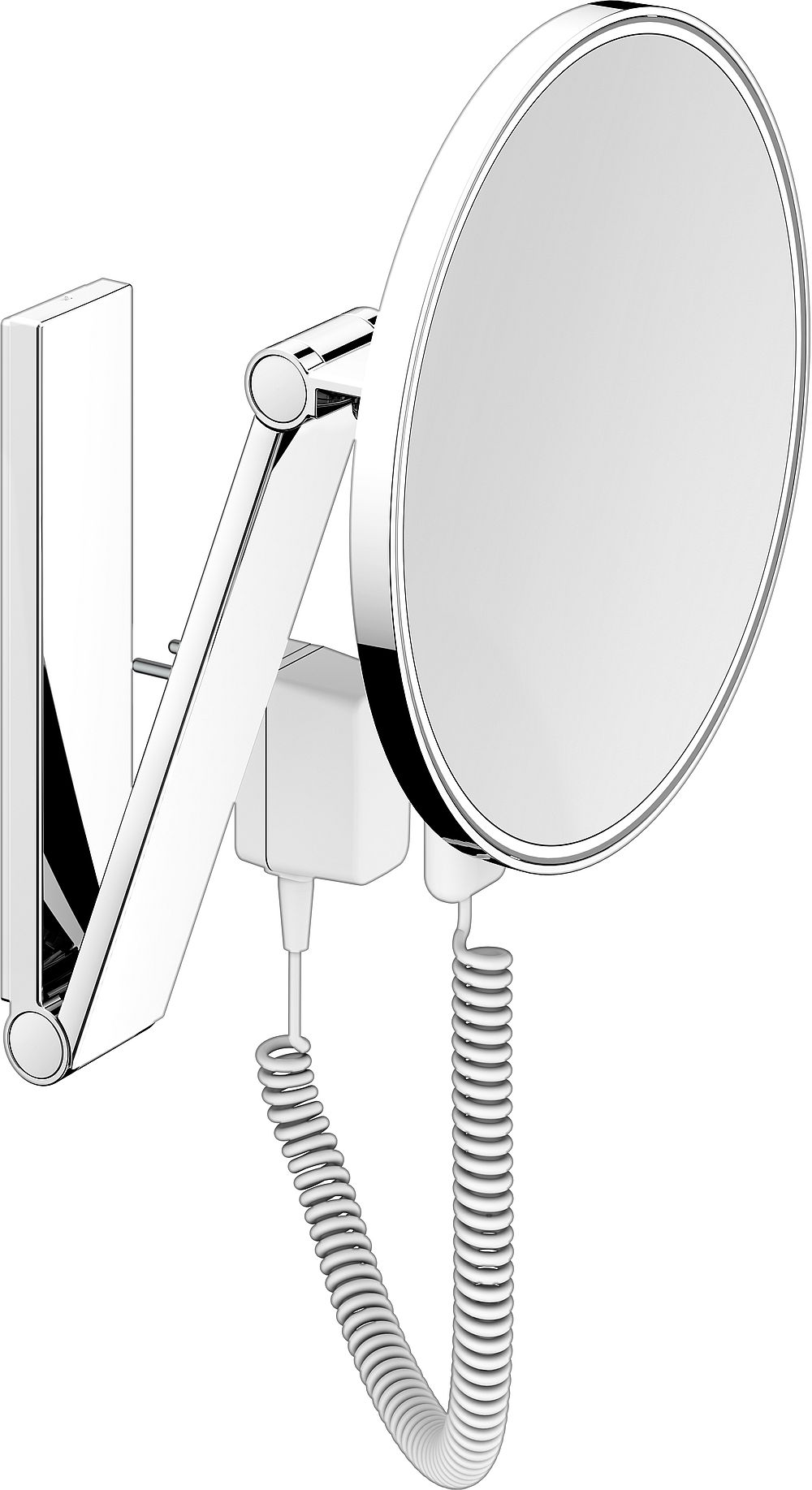 Darmowa Dostawa - Lusterko kosmetyczne 21.2x31.4 cm okrągłe z oświetleniem chrom Keuco Cosmetic mirrors 17612019001