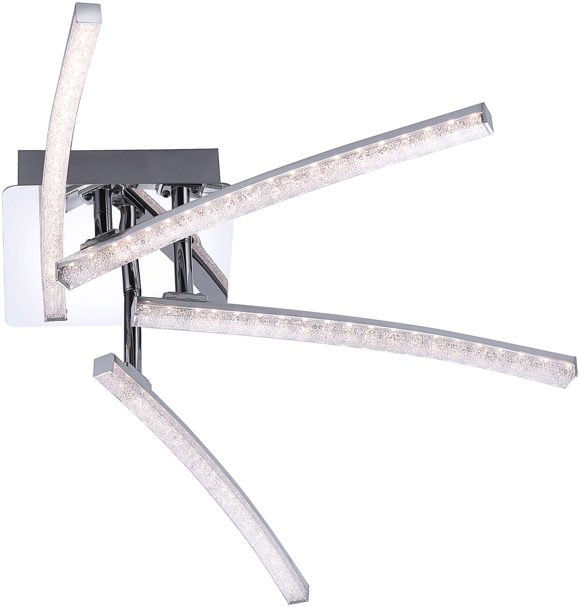 Darmowa Dostawa - Lampa podsufitowa 4x3 W chrom-kryształ Just Light Simon 1129117