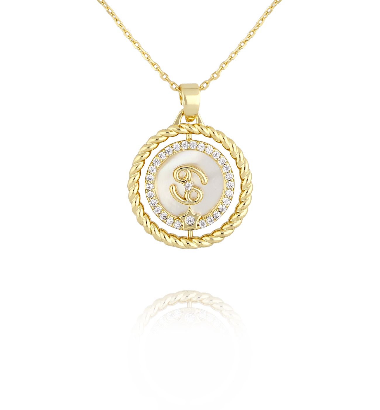 Naszyjnik znak zodiaku Rak NLU0035