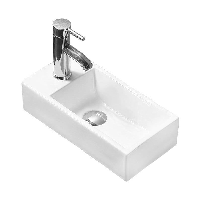 Umywalka nablatowa Mexen Inez biała 45x25 cm 21434500R 1 szt.