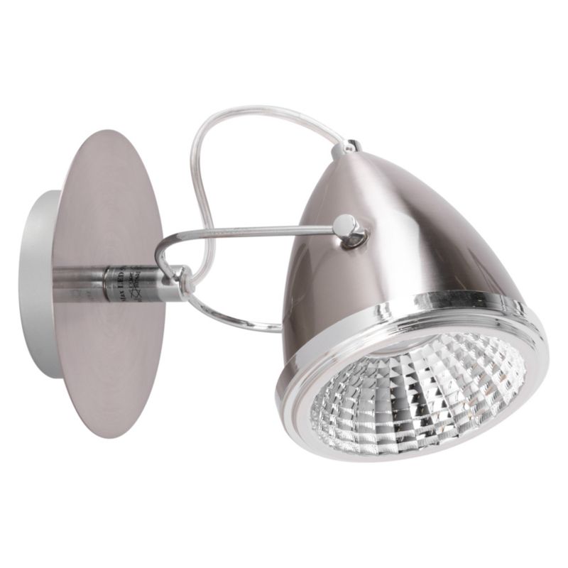 Kinkiet SPOT Light 1xGU10 LED 6W Połącznie Chromu i Satyny w Klasycznym Stylu, Polski Producent 1szt.