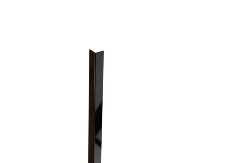 Kątownik wykończeniowy L Lambro czarny połysk 1cm x 1cm x 270cm 1 szt.