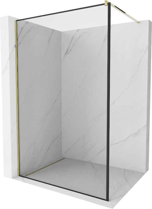 Ścianka prysznicowa Mexen Kioto czarny wzór 90x200 cm 800-090-101-50-70 1 szt.