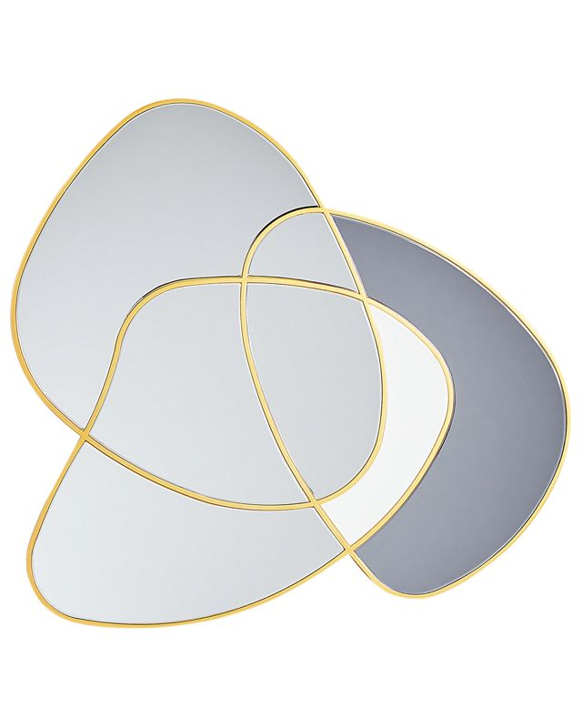 Lustro ścienne Tailly 99 cm 89 cm Złoty 1 szt.