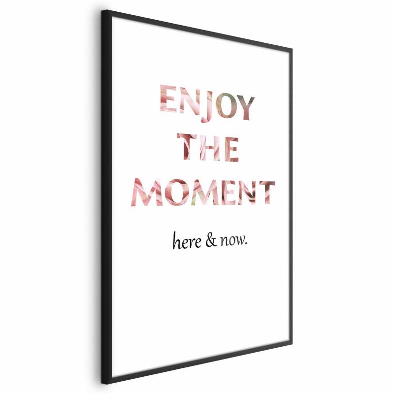 Plakat Artgeist Enjoy the Moment 21x30 cm z ramą czarną 1 szt