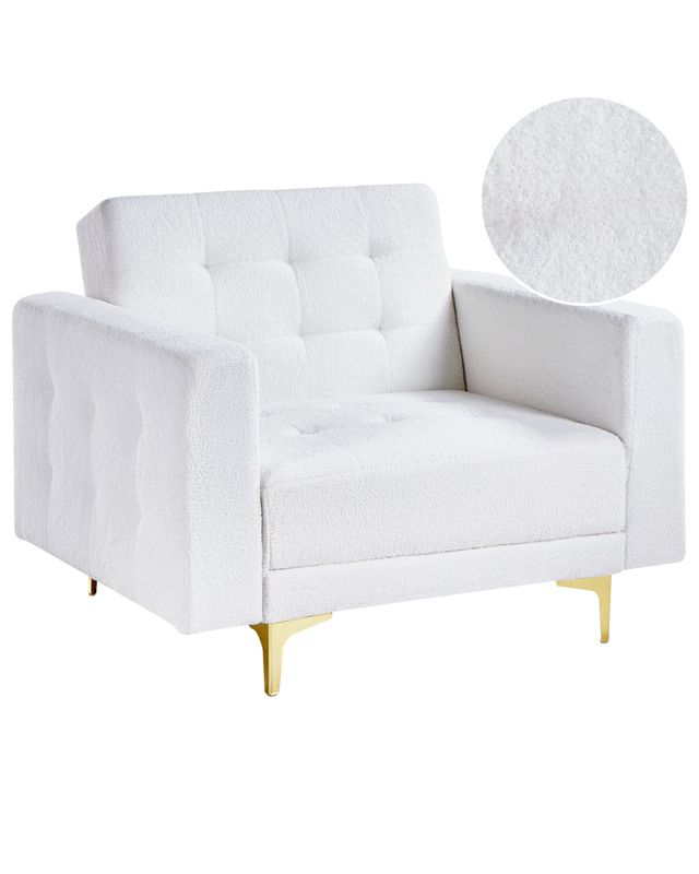 Fotel Aberdeen Boucle Złamana biel 1 szt.