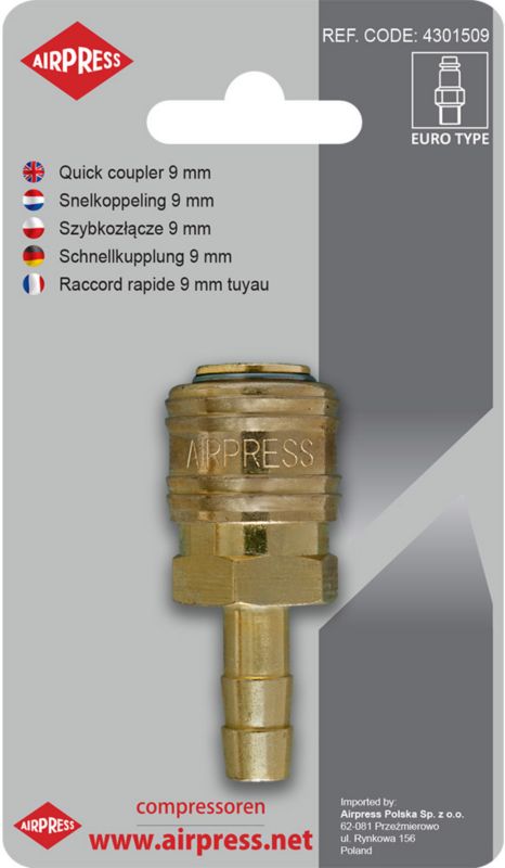 Szybkozłącze Airpress 9 mm