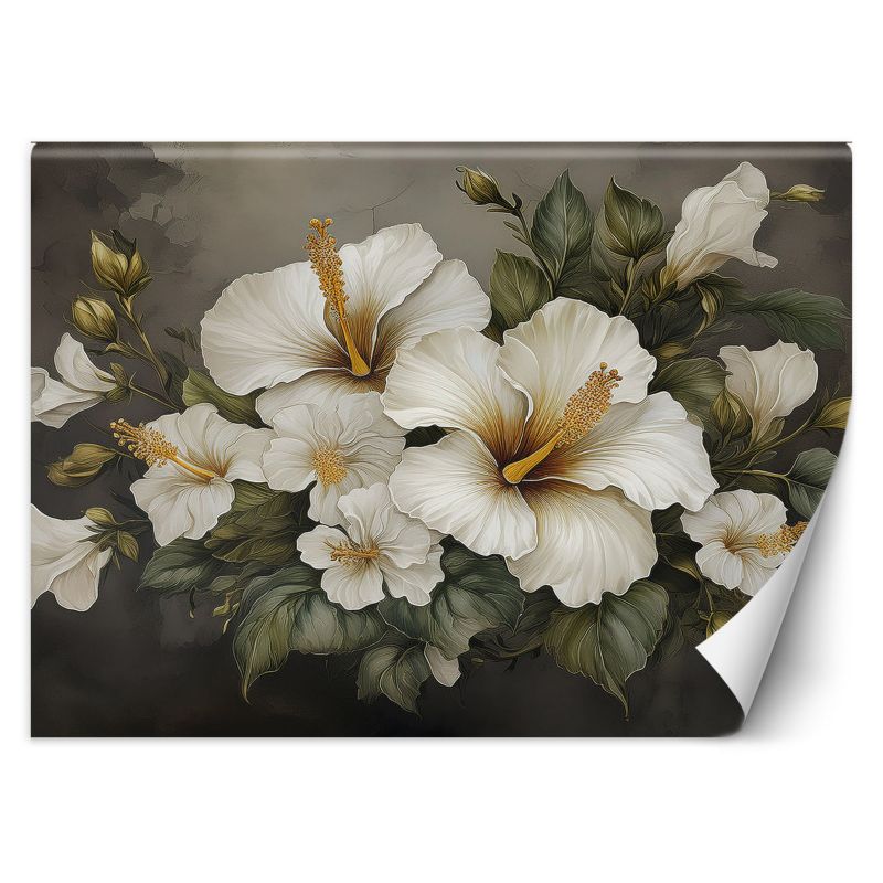 Fototapeta Feeby Biały kwiat hibiskusa 200x140 1 szt