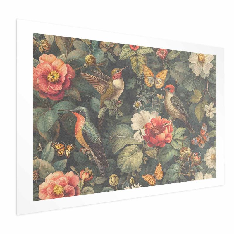 Plakat Artgeist Kwiaty i motyle 42x29,7 cm bez ramy 1 szt