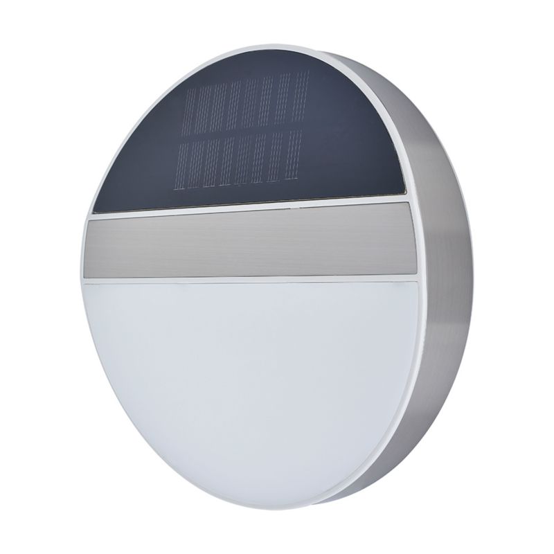 Kinkiet Solarny z Numerem Domu SPOT Light 3x0,1W LED Kombinacja Satyny, Bieli i Czerni, Polski Producent, 1szt.